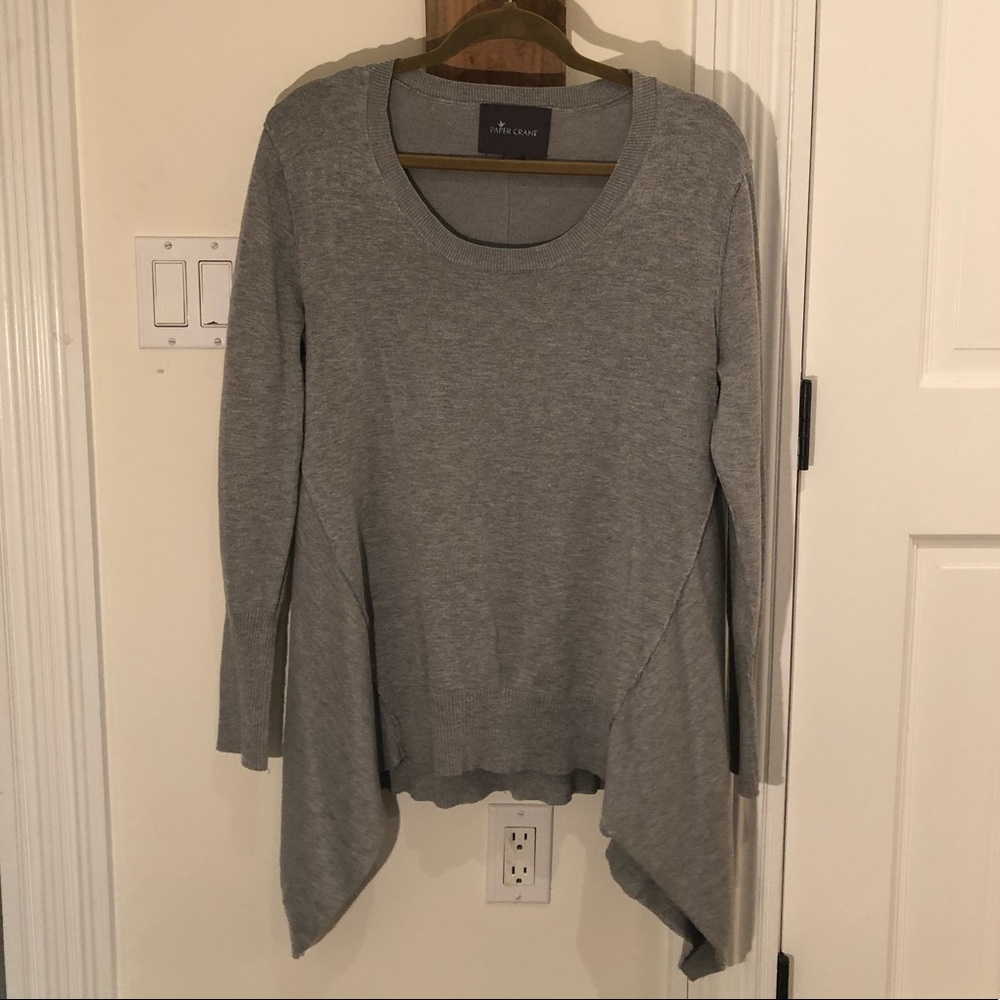 Paper Crane Cozy Gray Sweater